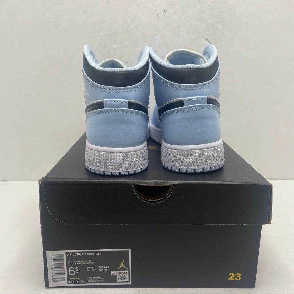Nike Air Jordan 1 Retro Mid GS “Ice Blue” 2022 - Picture 4 of 4